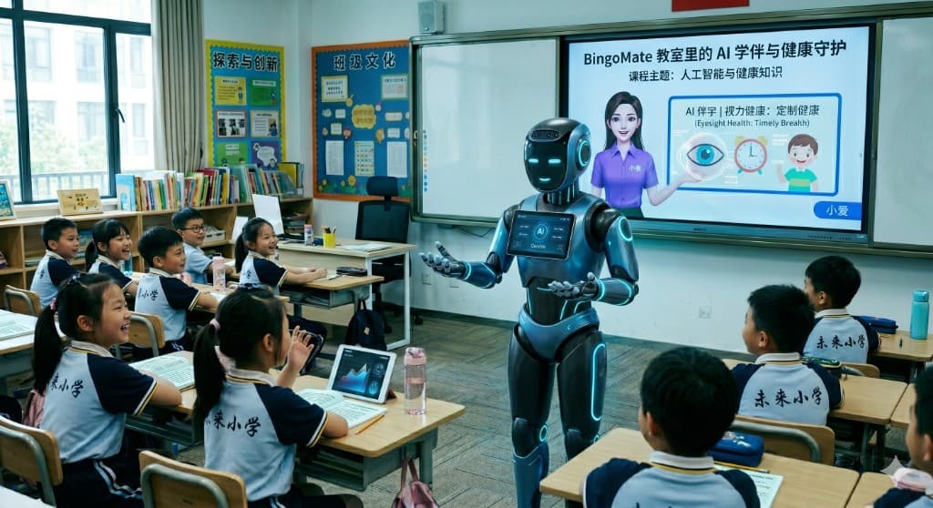 BingoMate 教育智能机器人终端产品示意